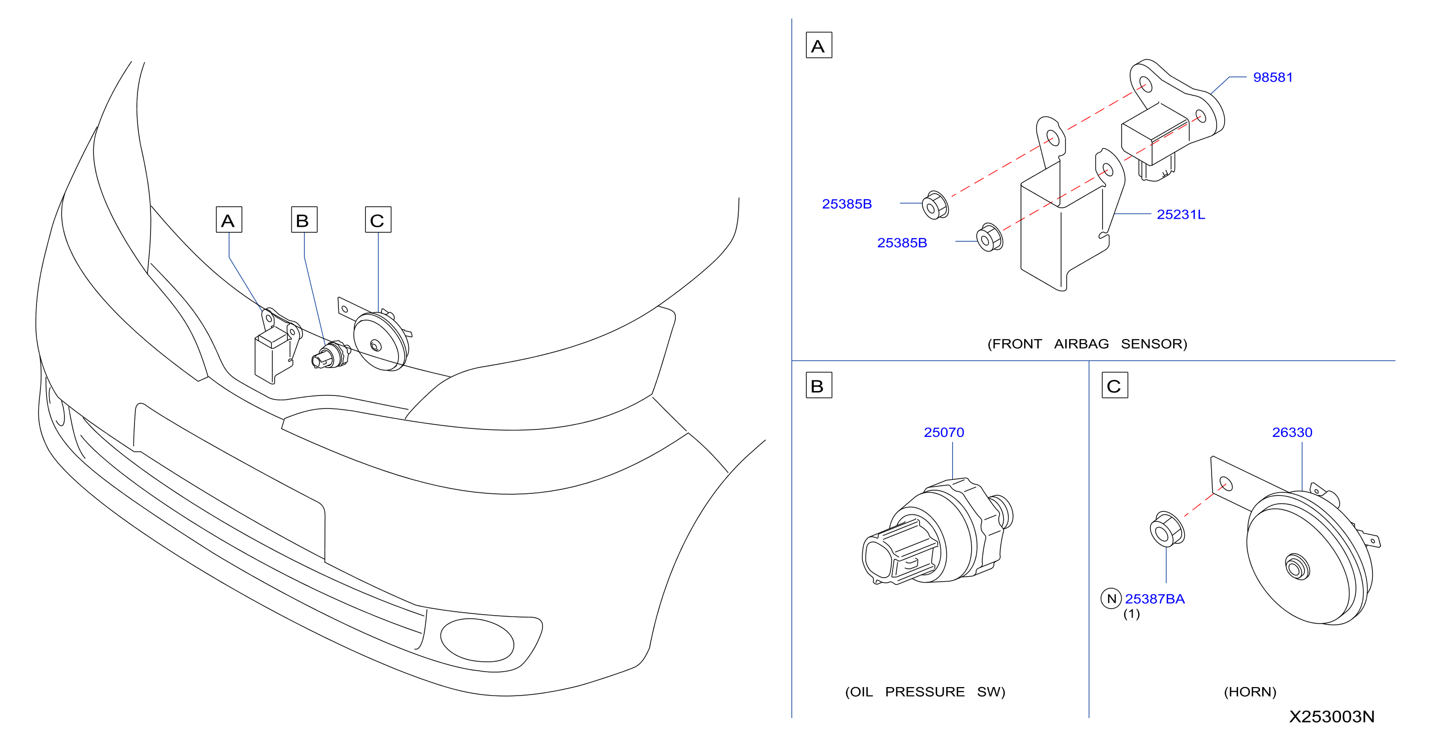 Diagram UNIDAD ELÉCTRICA for your 2019 Nissan NV1500   