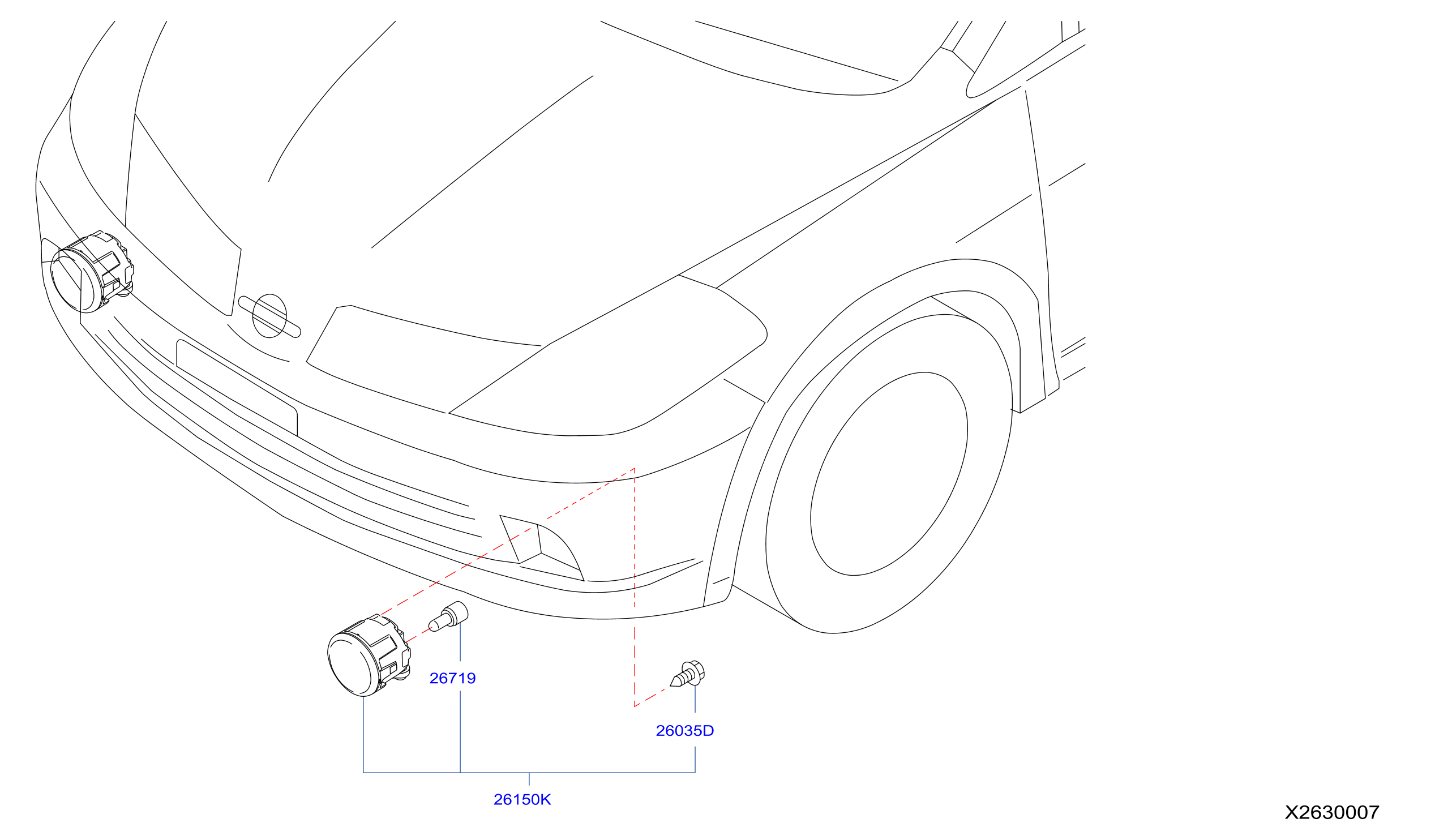 Diagram FOG,DAYTIME RUNNING & DRIVING LAMP for your 2021 Nissan NV200   