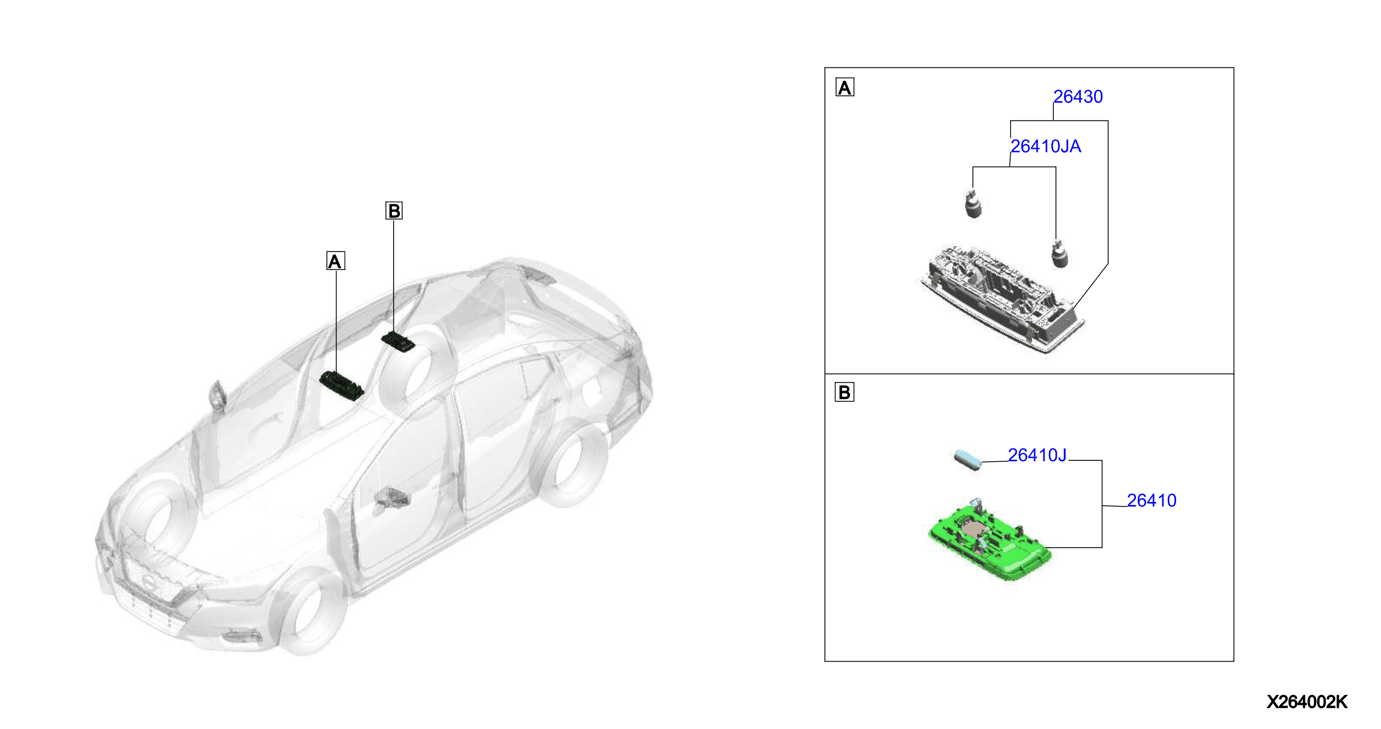 Diagram ROOM LAMP for your Nissan Frontier  