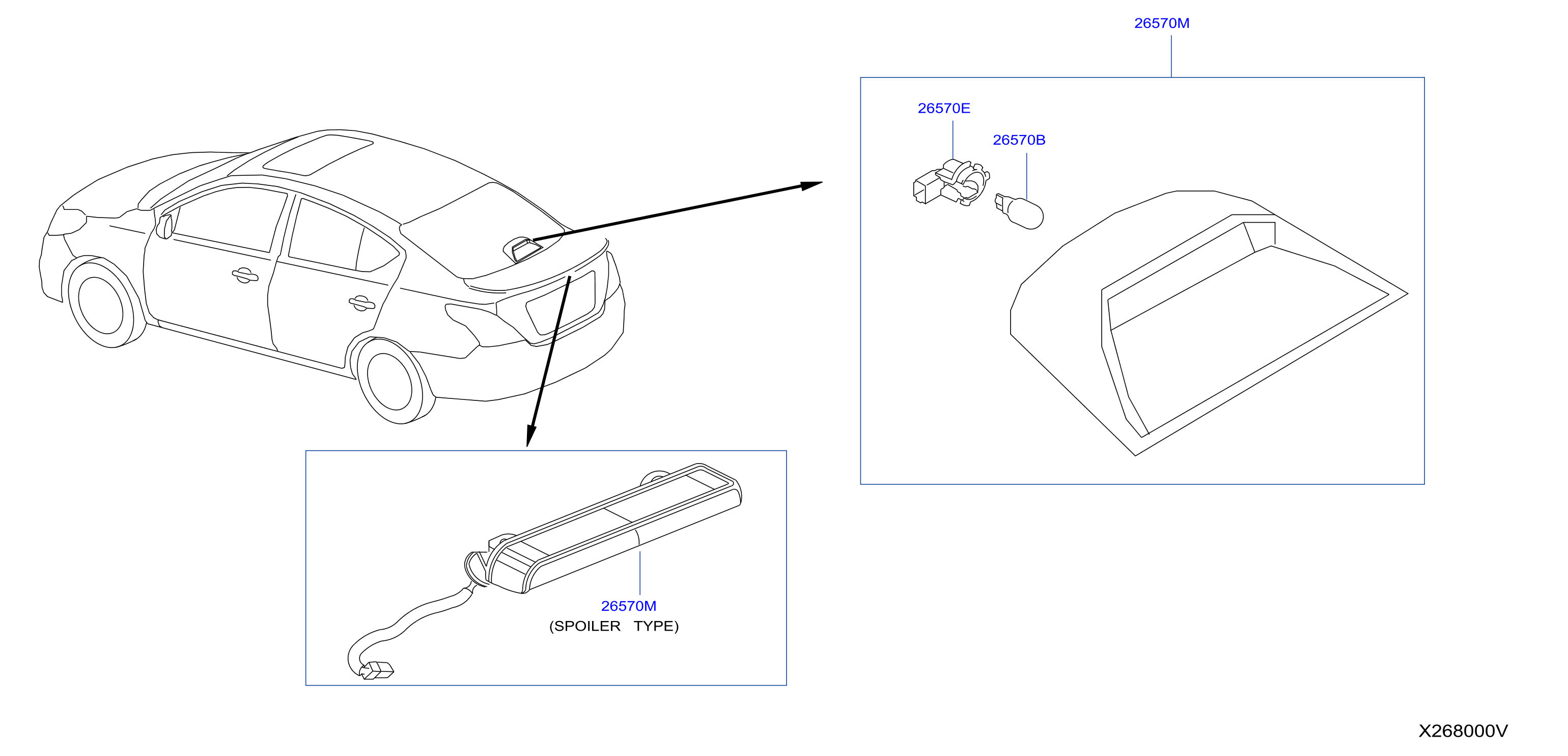 Diagram HIGH MOUNTING STOP LAMP for your Nissan Versa  