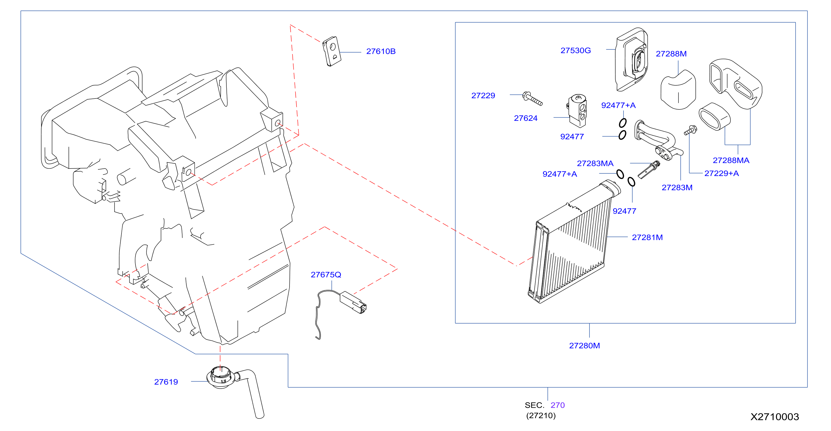 Diagram COOLING UNIT for your Nissan