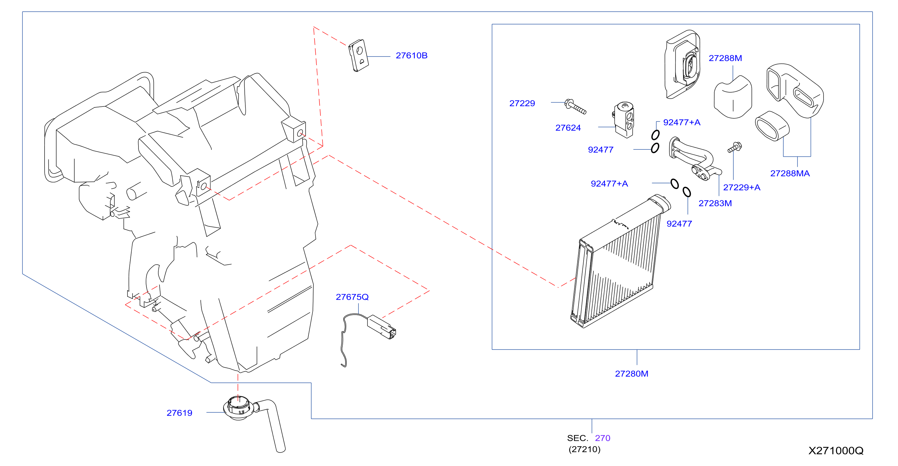 Diagram COOLING UNIT for your Nissan