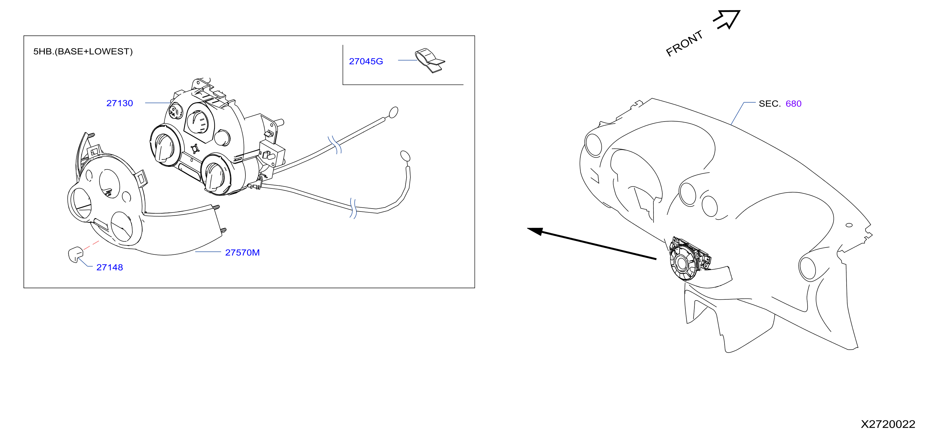 Diagram CONTROL UNIT for your 2012 Nissan Versa   