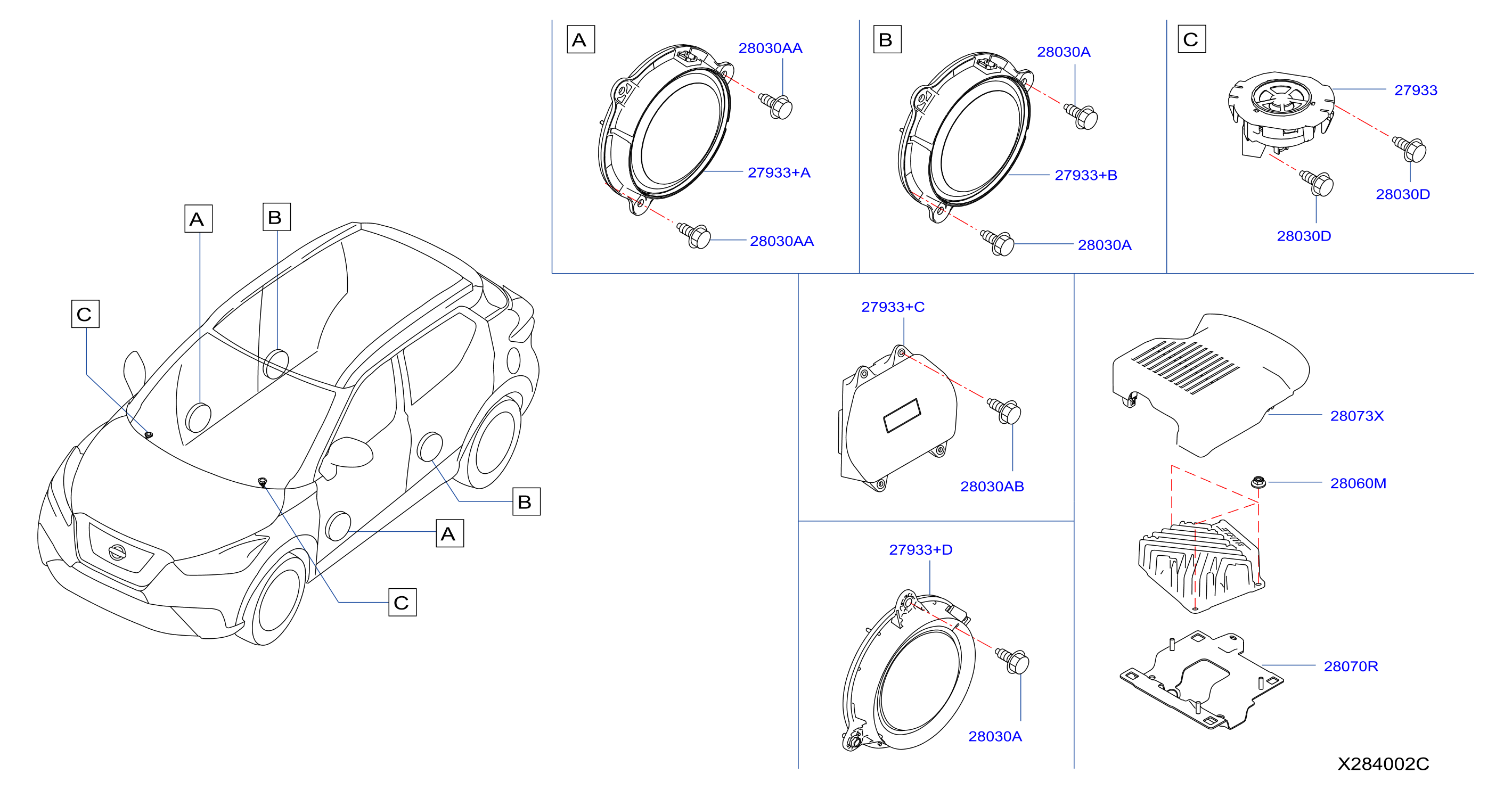 Diagram SPEAKER for your 2020 Nissan Kicks   