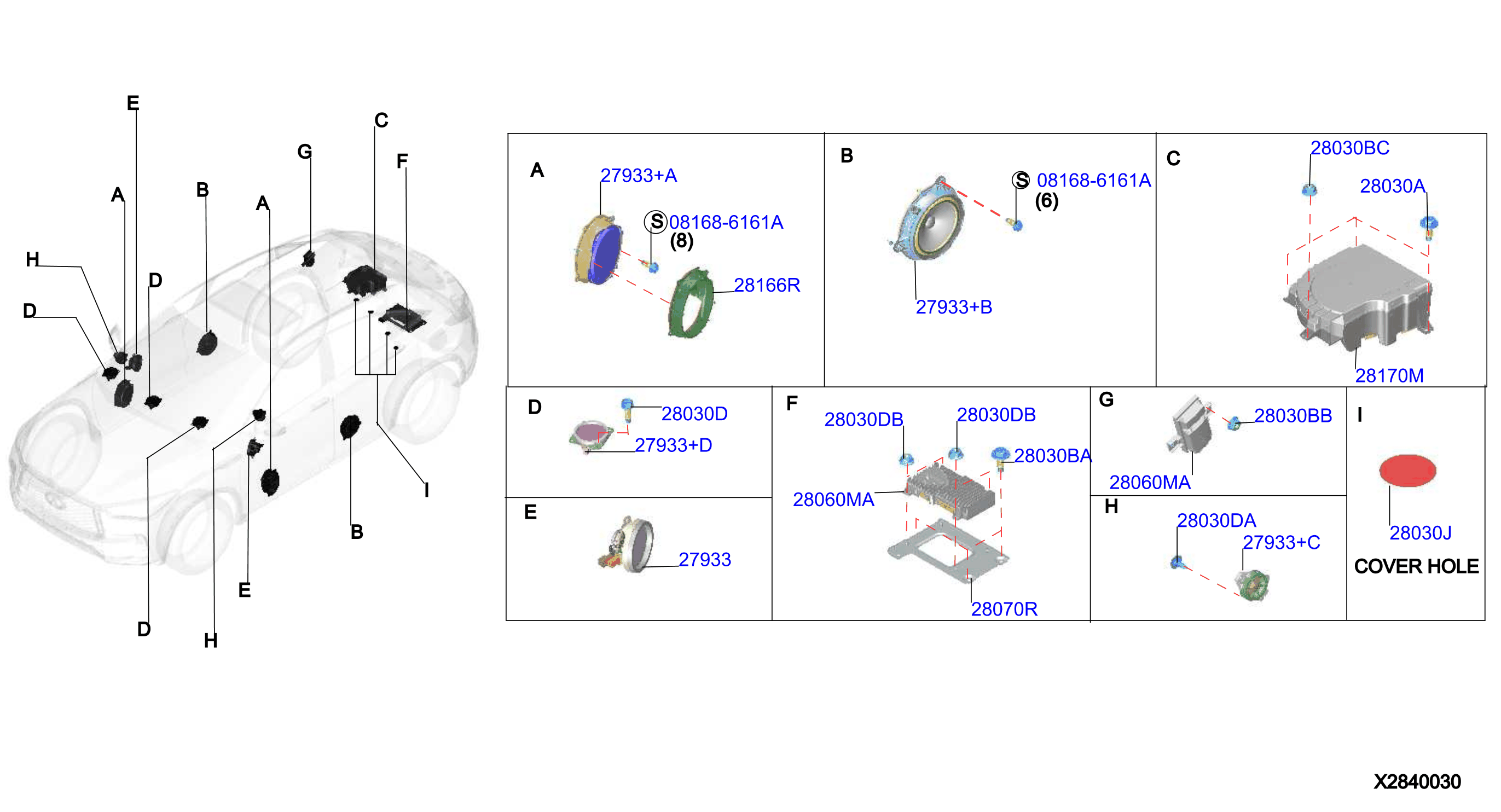 Diagram SPEAKER for your 2008 INFINITI M35  SEDAN BASE 