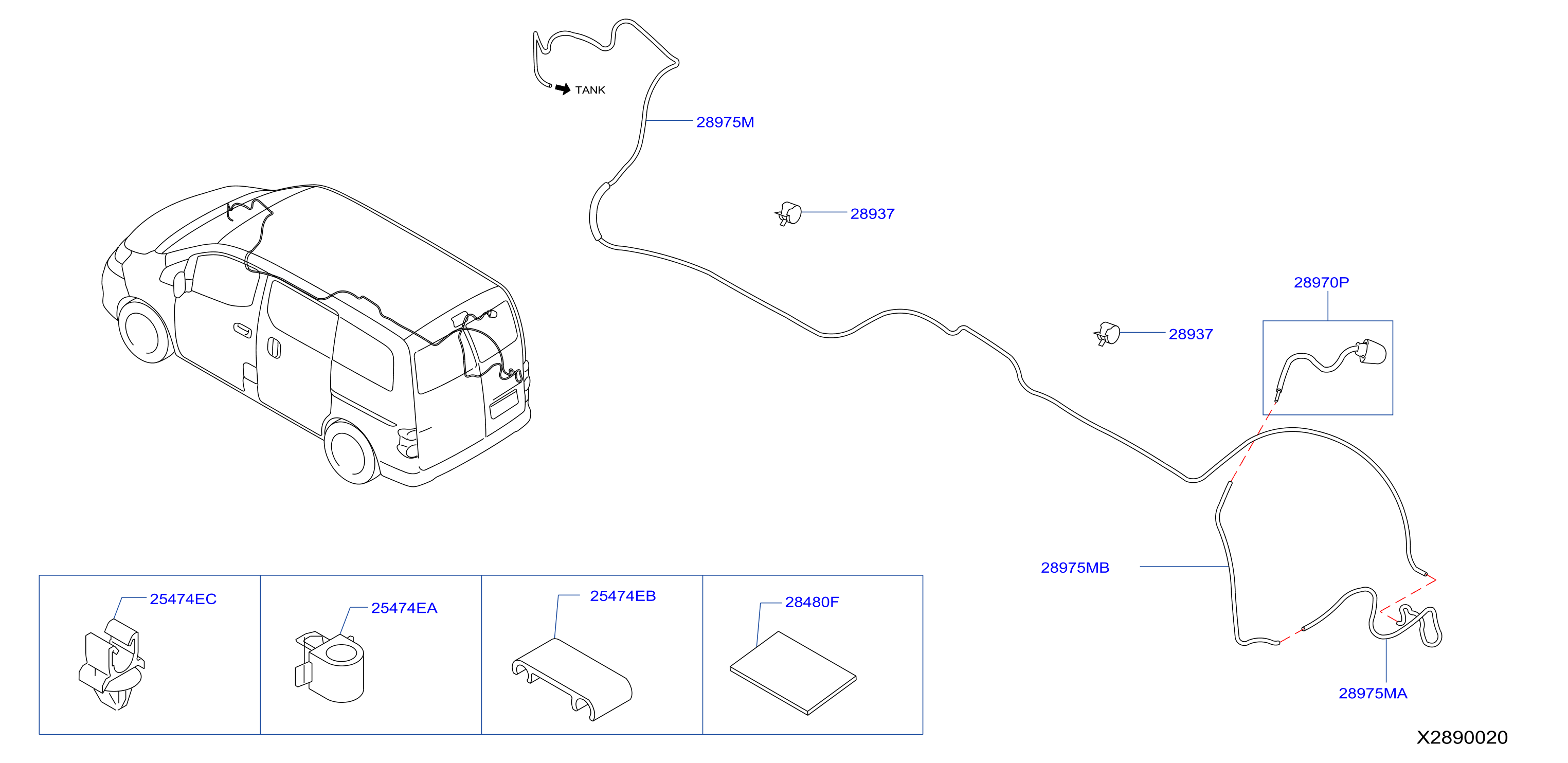 Diagram WINDSHIELD WASHER for your Nissan