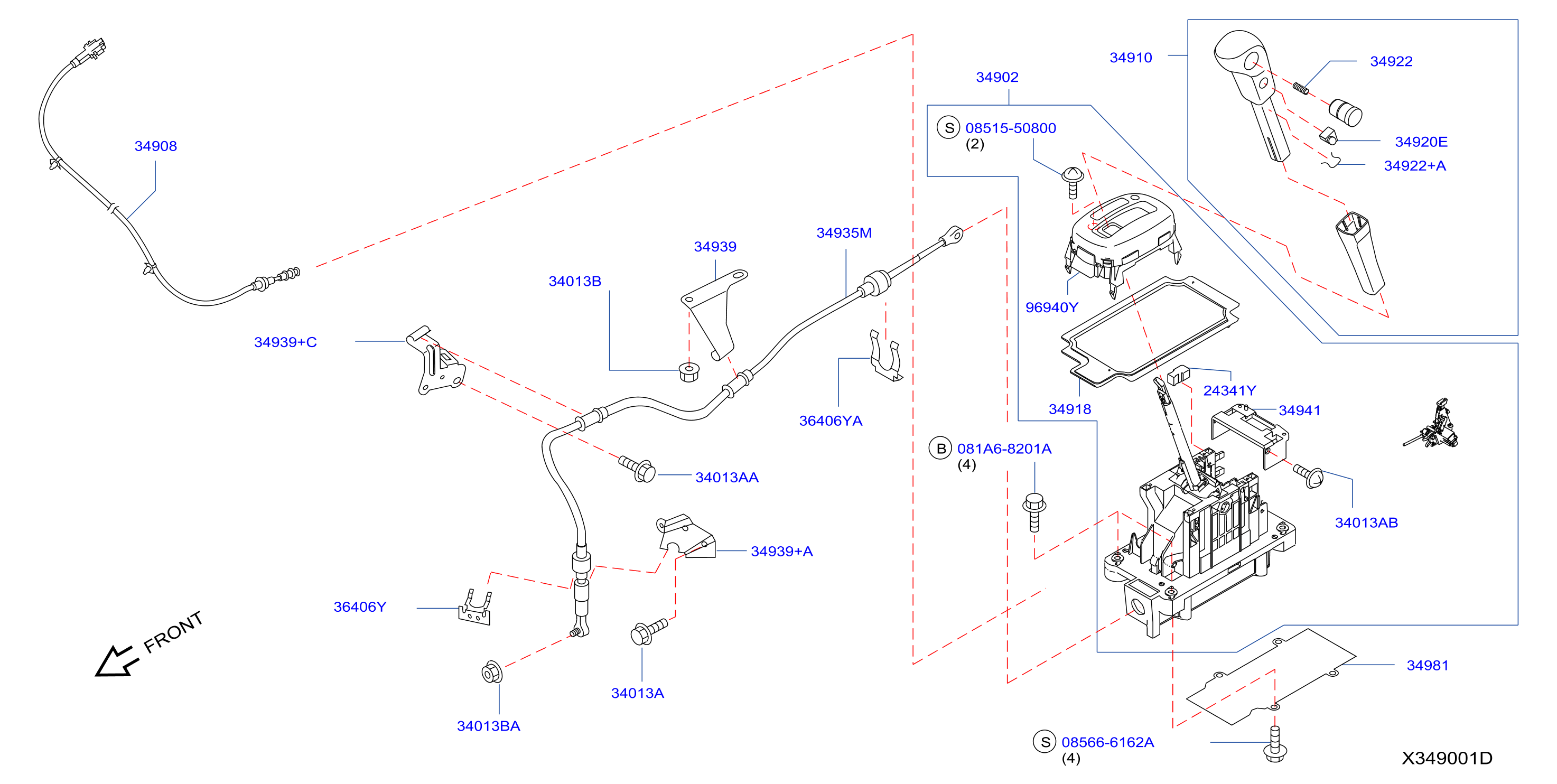 Diagram AUTO TRANSMISSION CONTROL DEVICE for your 2014 Nissan Versa Sedan SV  
