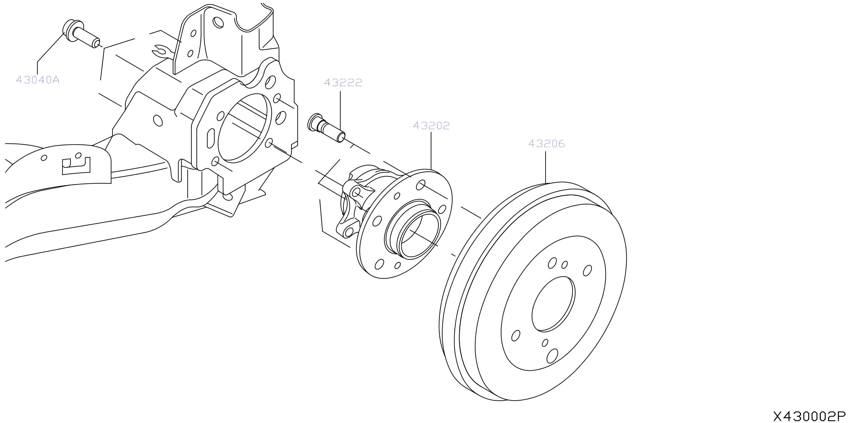 Diagram REAR AXLE for your 2011 Nissan Juke   