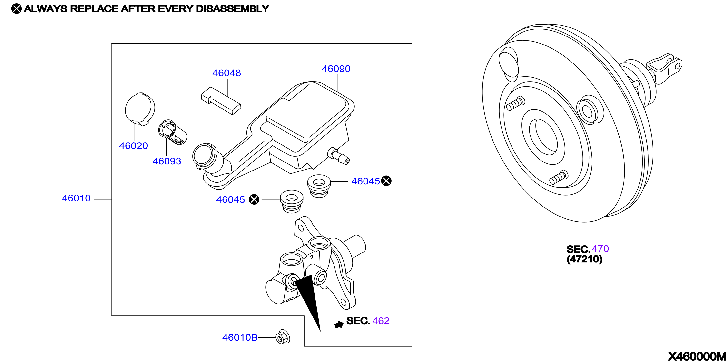 Diagram BRAKE MASTER CYLINDER for your Nissan Z  