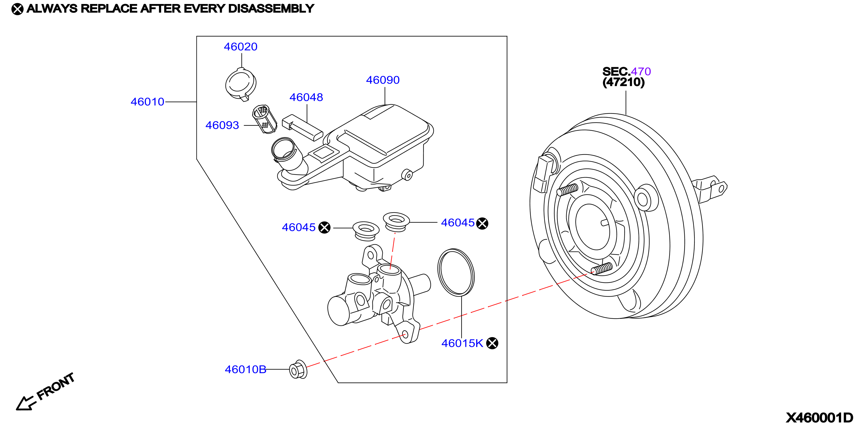 Diagram BRAKE MASTER CYLINDER for your Nissan Z  