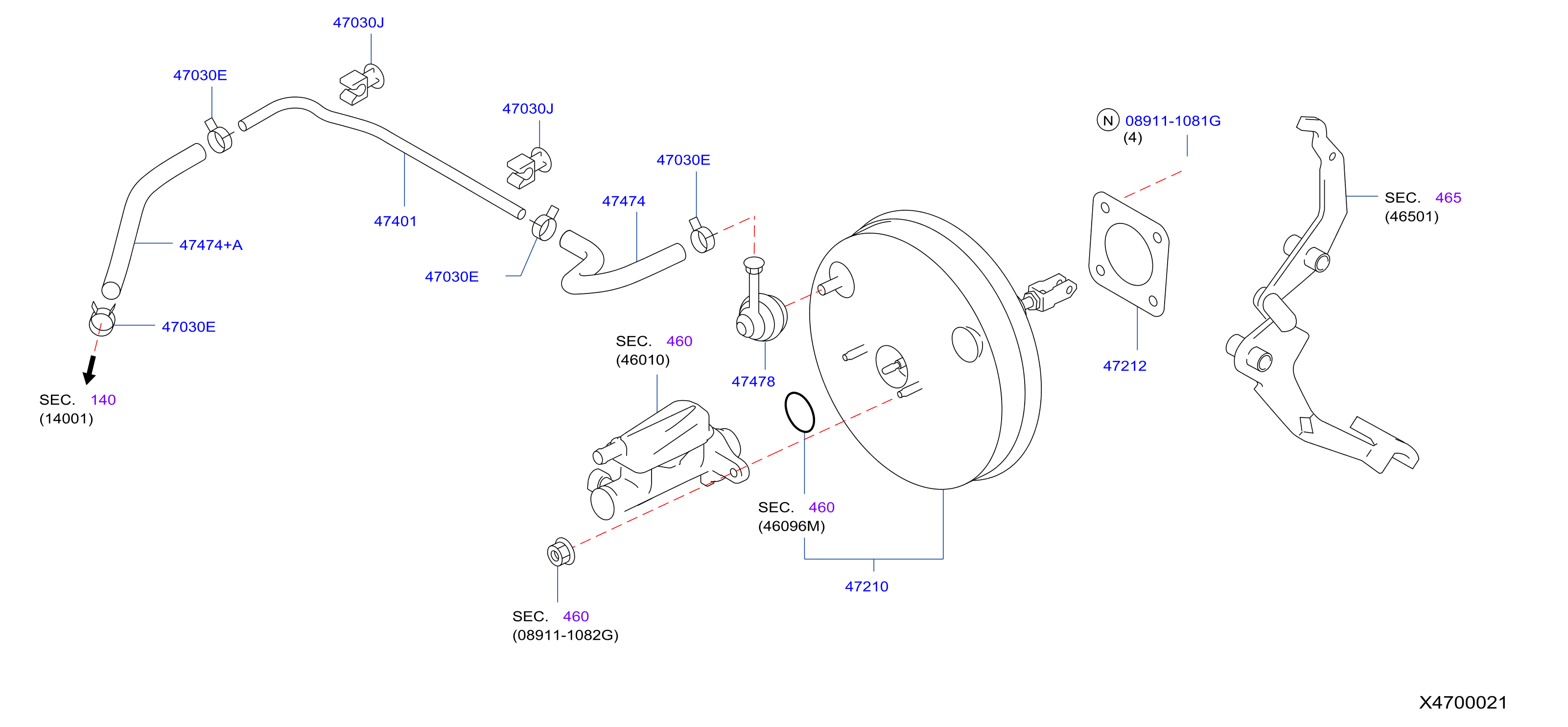 Diagram BRAKE SERVO &             SERVO CONTROL for your 2018 Nissan Armada   