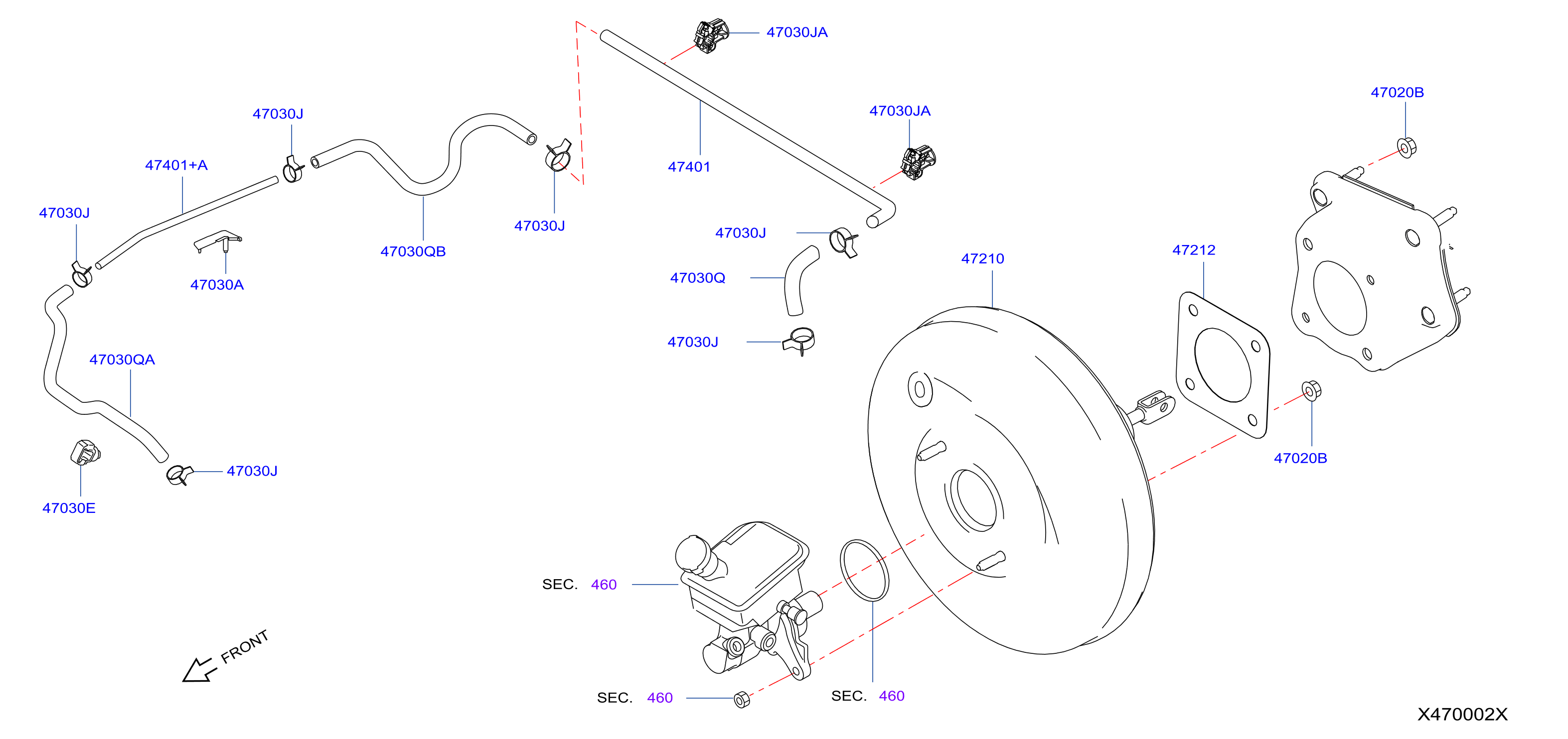 Diagram SERVOFRENO Y CONTROL DEL SERVOFRENO for your Nissan