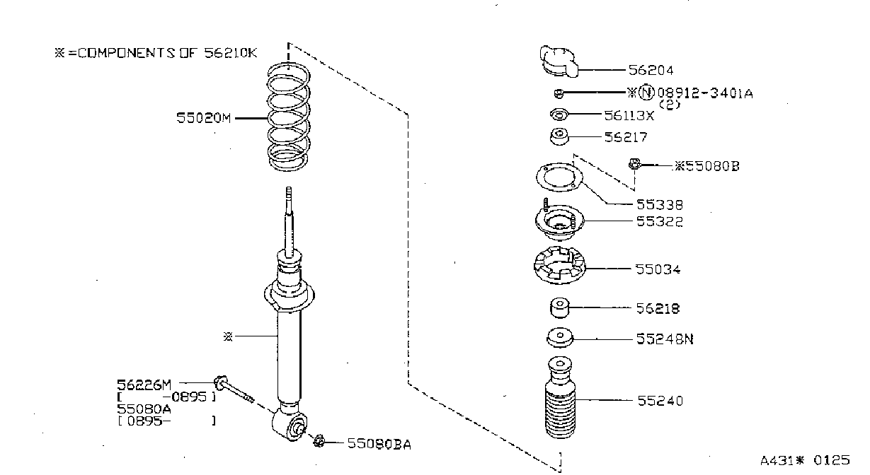 Diagram REAR SUSPENSION for your Nissan Sentra  