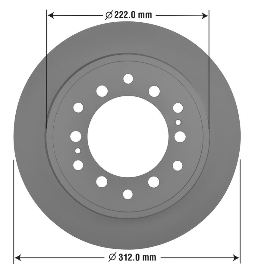 Toyota FJ Cruiser Omniparts brake rotor 13060293 lexus gx460 - 13060293 ...