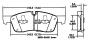 Image of OMNIPARTS BRAKE PAD 13054257 Dodge Durango Jeep Grand Cherokee Mercedes-Benz image for your Nissan