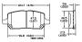 View OMNIPARTS BRAKE PAD 13054155 Chevrolet Cobalt Pontiac G5 Pursuit Saturn Ion Full-Sized Product Image 1 of 2