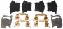 Image of Disc Brake Abutment Clip Set. Hardware Kit Disc Brake Pad. (Front) image for your 2022 Nissan Leaf   