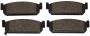 Image of Disc Brake Pad Set (Rear). A set of disc brake pads. image for your 2010 INFINITI FX35   