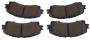 Image of Disc Brake Pad Set (Front). A set of disc brake pads. image for your 2013 INFINITI QX70   