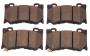 Image of Disc Brake Pad Set (Front). A set of disc brake pads. image for your 2013 INFINITI Q40   