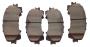 Image of Disc Brake Pad Set (Front). A set of disc brake pads. image for your 2021 INFINITI Q60   