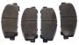 Image of Disc Brake Pad Set (Front). A set of disc brake pads. image for your 2013 INFINITI QX56   