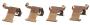 Image of Disc Brake Anti-Rattle Clip Set (Front, Rear) image for your 1996 INFINITI
