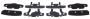 Image of Disc Brake Anti-Rattle Clip Set (Rear) image for your 2016 Nissan NV200   