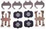 Image of Disc Brake Abutment Clip Set. Disc Brake Pad Installation Kit. Service File H. (Rear) image for your 2013 INFINITI M56  PREMIUM TOURING TECH 