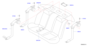 Image of Hook Seat Belt. (Right, Rear) image for your 1998 Nissan Pathfinder LE 3.3L V6 AT P/4WD 