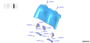 Image of Seat Back Cushion Cover (Right, Rear) image for your 2024 Nissan Versa   