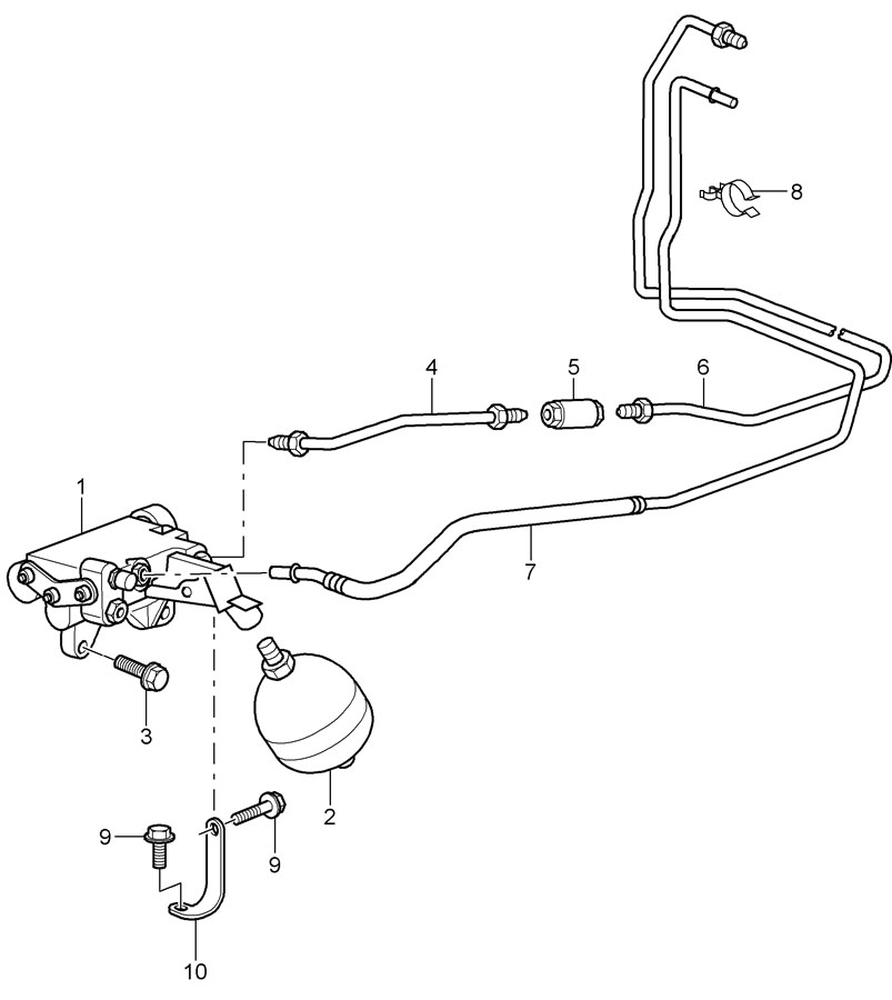 Porsche clutch actuation clutch pipeline pressure accumulator clutch ...