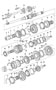 Diagram gears and shafts manual transmission for your 2006 Porsche Boxster