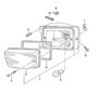 Diagram direction indicator light for your Porsche
