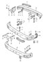 Diagram bumper with impact absorber for your 1985 Porsche 911