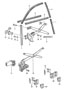 Diagram installation parts door window glass power windows for your Porsche 924