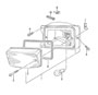 Diagram direction indicator light front for your Porsche