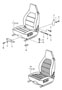 Diagram front seat for your 1981 Porsche 924