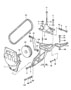 Diagram compressor mounting and driving mechanism for your 1999 Porsche 911
