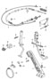 Diagram accelerator pedal accelerator cable for automatic transmission for your Porsche