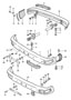 Diagram bumper with impact absorber for your 1985 Porsche 911
