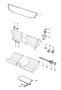 Diagram back seat single parts for your Porsche