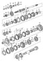 Diagram gears and shafts 5-speed gear wheel sets see group for your 1995 Porsche 968