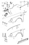 Diagram wing with plastic cup for tank valid from: for your 1997 Porsche 911