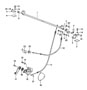 Diagram rear covering control shaft single parts for your Porsche