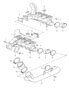 Diagram exhaust system heat exchanger for your Porsche