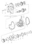 Diagram tiptronic spur gears intermediate plate for your 1996 Porsche 911 Targa Targa 3.6L 6 cylinder M/T RWD