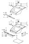 Diagram interior equipment FRONT luggage compartment for your 1980 Porsche 928