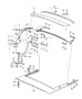 Diagram main folding top bow roof frame single parts for your Porsche 911