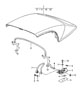 Diagram folding top complete main folding top bow single parts for your Porsche 911